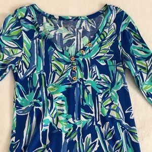 Lilly Pulitzer Palmetto top in Blue Crush size XS